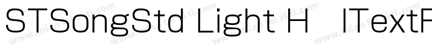 STSongStd Light H   ITextFontReso字体转换
